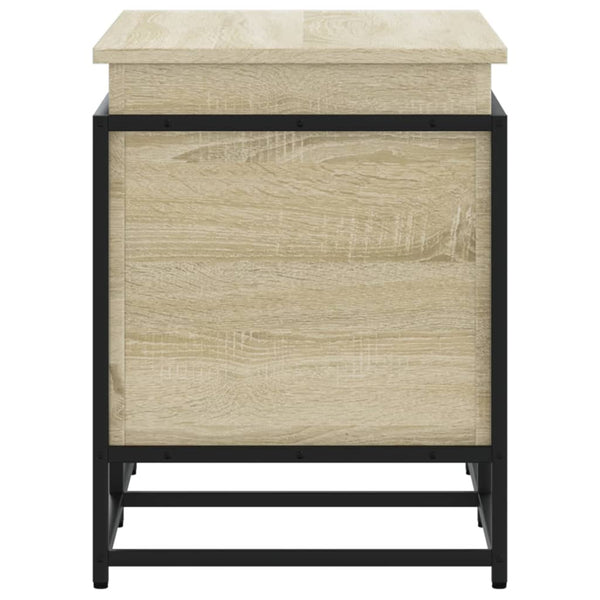 vidaXL Boîte de rangement avec couvercle Sonoma 80x40x51,5 cm Bois d'ingénierie