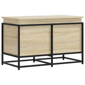 vidaXL Boîte de rangement avec couvercle Sonoma 80x40x51,5 cm Bois d'ingénierie