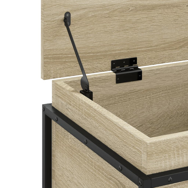 vidaXL Boîte de rangement avec couvercle Sonoma 80x40x51,5 cm Bois d'ingénierie