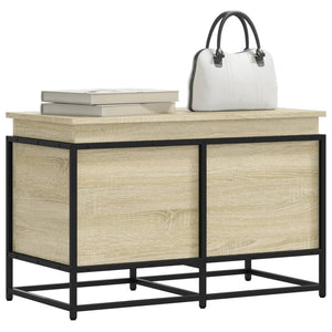 vidaXL Boîte de rangement avec couvercle Sonoma 80x40x51,5 cm Bois d'ingénierie