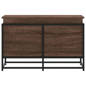 vidaXL Boîte de rangement avec couvercle aspect chêne 80x40x51,5 cm