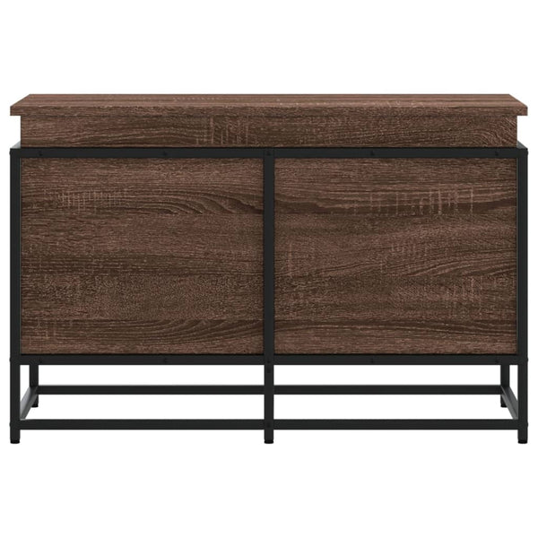 vidaXL Boîte de rangement avec couvercle aspect chêne 80x40x51,5 cm