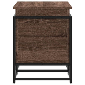 vidaXL Boîte de rangement avec couvercle aspect chêne 80x40x51,5 cm