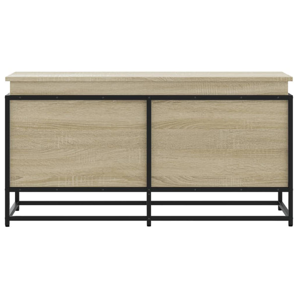 vidaXL Boîte de rangement avec couvercle Sonoma 100x40x51,5 cm Bois d'ingénierie