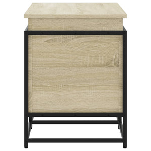 vidaXL Boîte de rangement avec couvercle Sonoma 100x40x51,5 cm Bois d'ingénierie