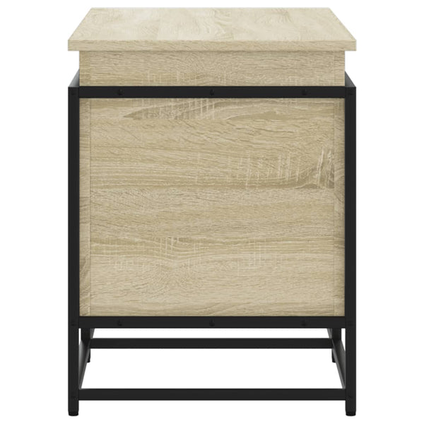 vidaXL Boîte de rangement avec couvercle Sonoma 100x40x51,5 cm Bois d'ingénierie