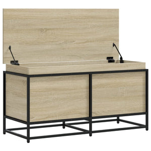 vidaXL Boîte de rangement avec couvercle Sonoma 100x40x51,5 cm Bois d'ingénierie