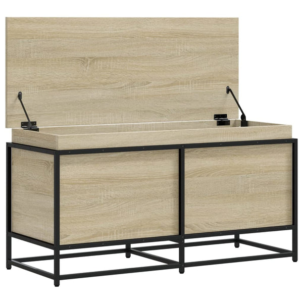 vidaXL Boîte de rangement avec couvercle Sonoma 100x40x51,5 cm Bois d'ingénierie