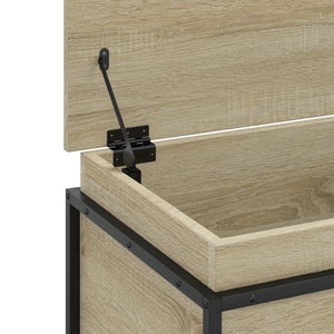 vidaXL Boîte de rangement avec couvercle Sonoma 100x40x51,5 cm Bois d'ingénierie
