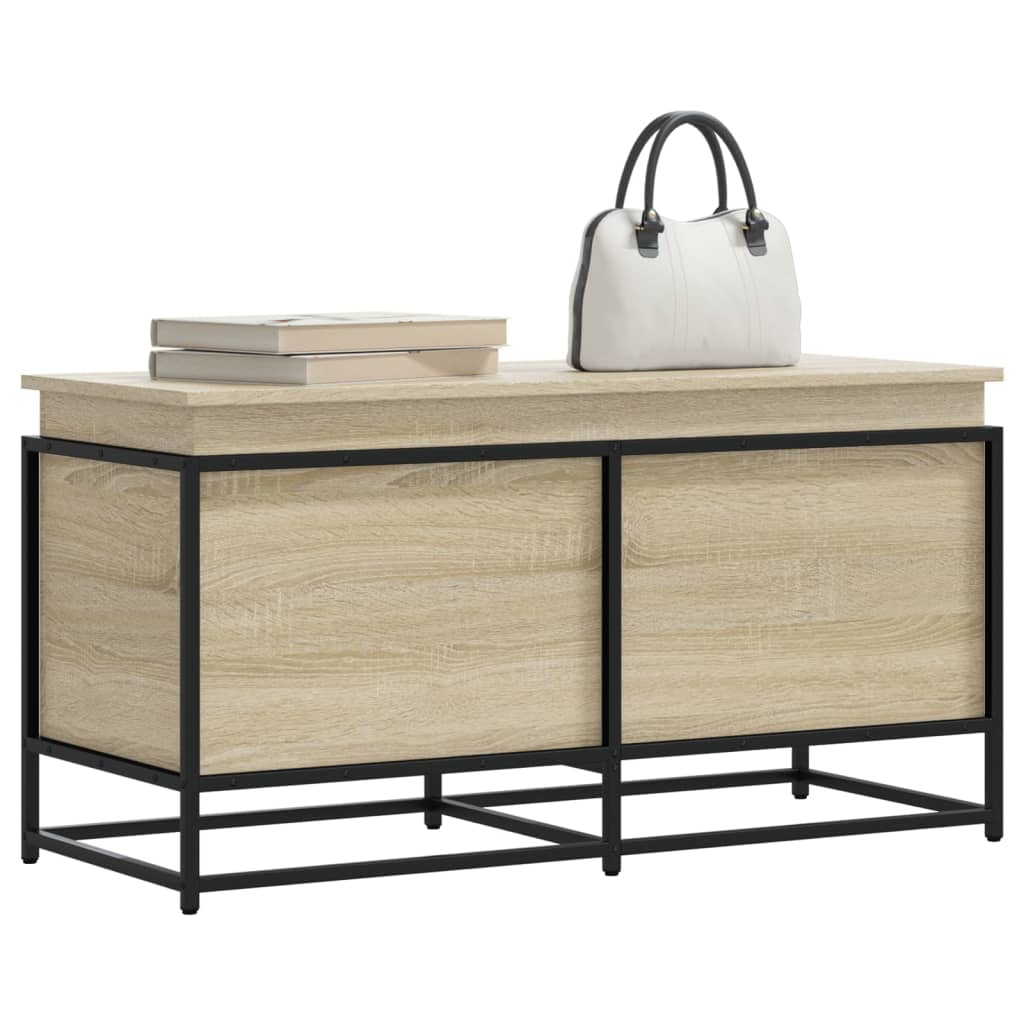 vidaXL Boîte de rangement avec couvercle Sonoma 100x40x51,5 cm Bois d'ingénierie