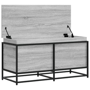 Aufbewahrungsbox mit Deckel Grau Sonoma 100x40x51,5 cm