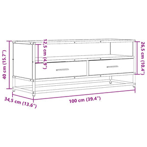 TV-Schrank Sonoma-Eiche 100 cm