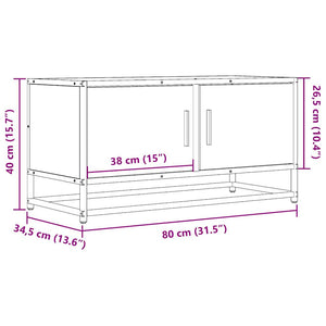 TV-Schrank Grau Sonoma 80 cm