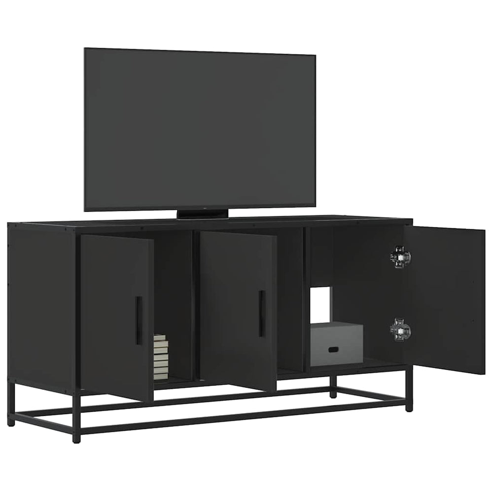 Schwarzer TV-Schrank 100 cm