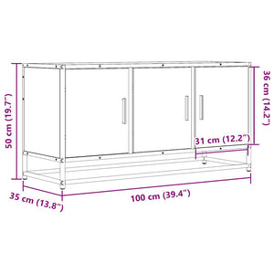 TV-Schrank Braun Eichen-Optik 100 cm