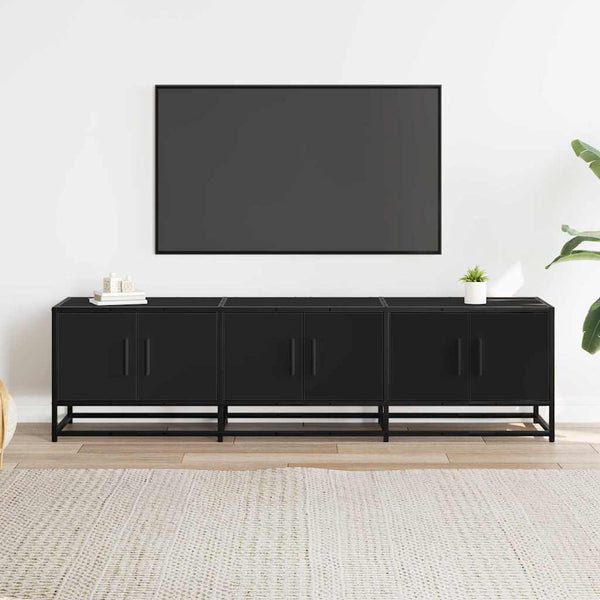 Schwarzer TV-Schrank 150 cm
