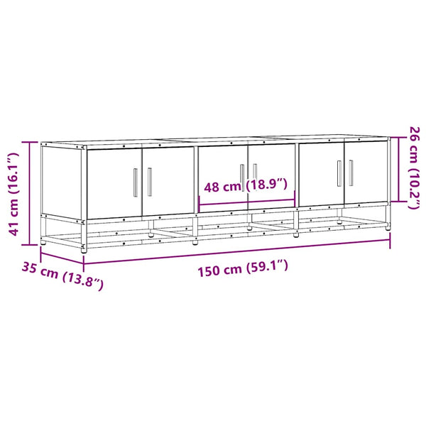 TV-Schrank Sonoma-Eiche 150 cm