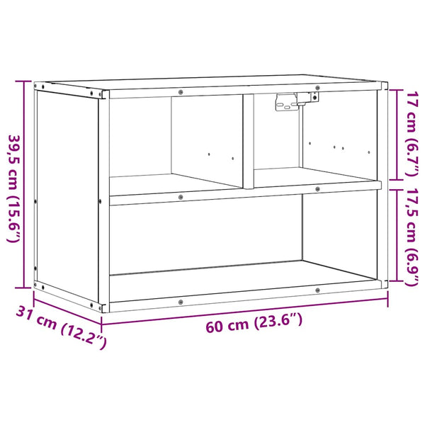 Schwarzer TV-Schrank 60 cm