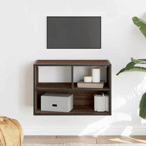 vidaXL Meuble TV chêne marron 60x31x39,5 cm Bois d'ingénierie et métal