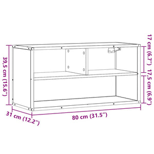 TV-Schrank Räuchereiche 80 cm