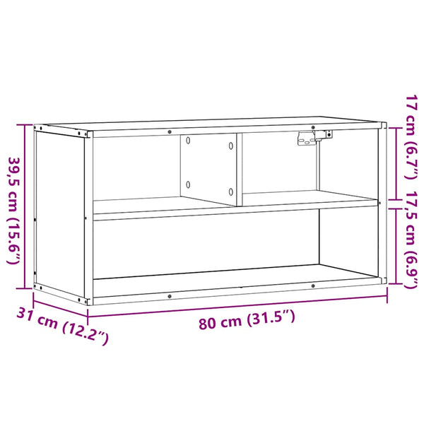 TV-Schrank Räuchereiche 80 cm