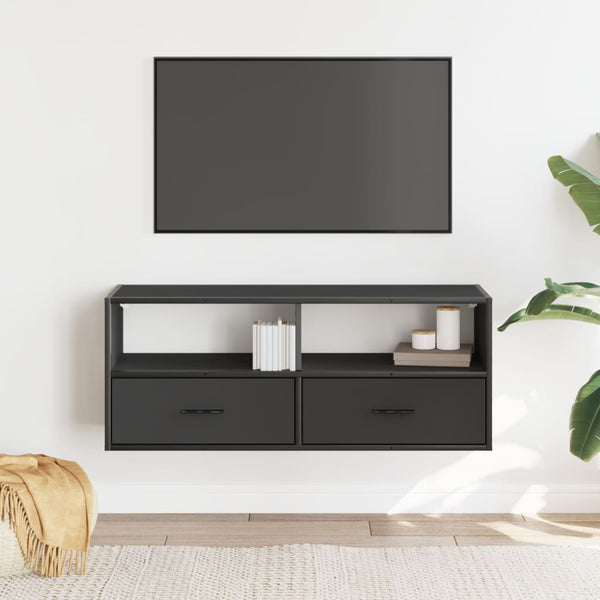 Schwarzer TV-Schrank 100 cm