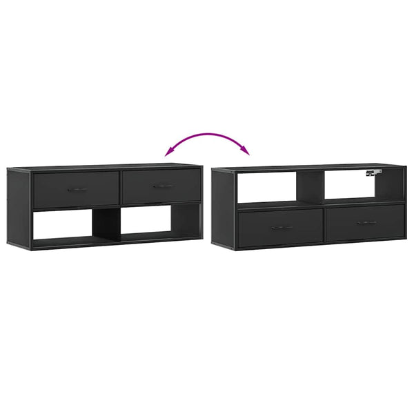 Schwarzer TV-Schrank 100 cm