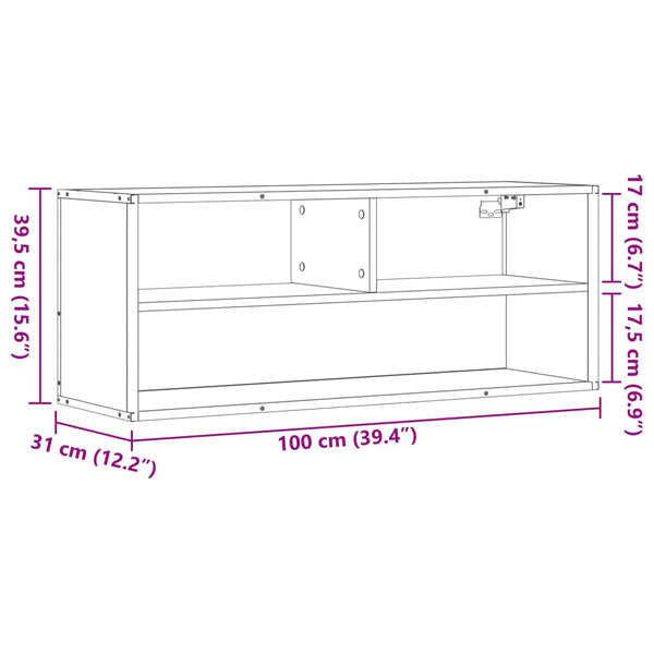 TV-Schrank Grau Sonoma 100 cm