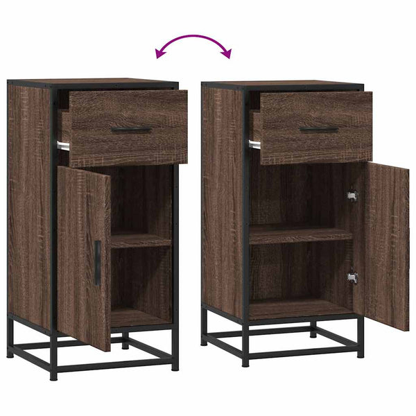Sideboard Braun Eichen-Optik 76 cm