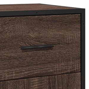 Sideboard Braun Eichen-Optik 76 cm