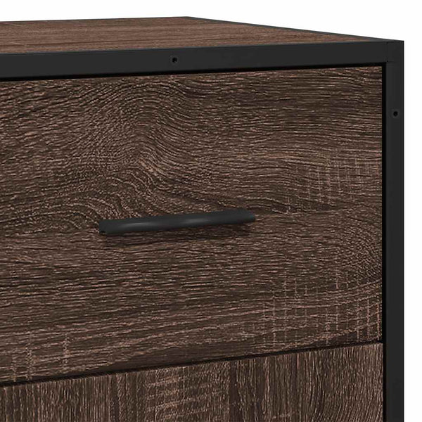 Sideboard Braun Eichen-Optik 76 cm