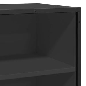 Schwarzes Sideboard 68x35x76 cm