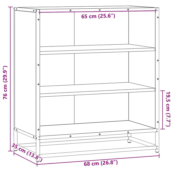 Sideboard Grau Sonoma 68x35x76 cm