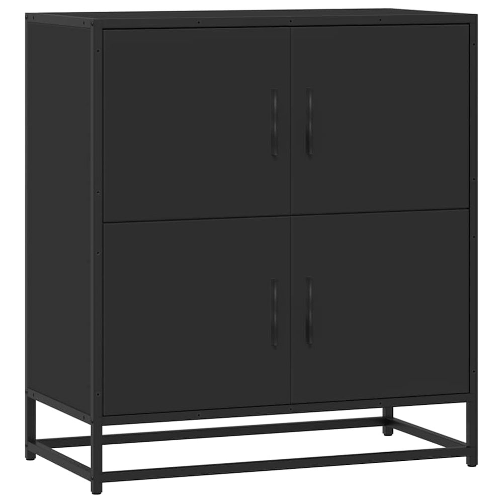 Schwarzes Sideboard 68 cm Holz