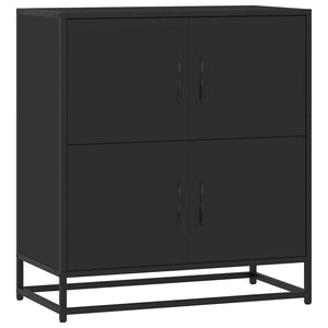 Schwarzes Sideboard 68 cm Holz