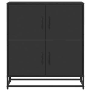 Schwarzes Sideboard 68 cm Holz