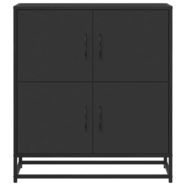 Schwarzes Sideboard 68 cm Holz