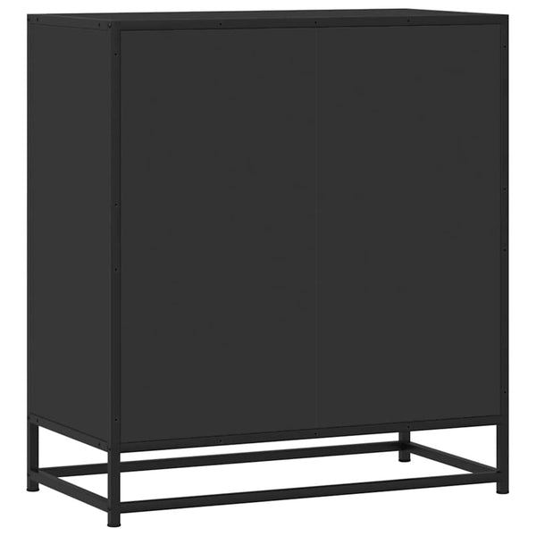 Schwarzes Sideboard 68 cm Holz