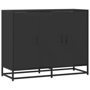 Schwarzes Sideboard 94 cm Holz