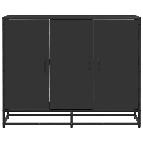 Schwarzes Sideboard 94 cm Holz