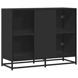 Schwarzes Sideboard 94 cm Holz