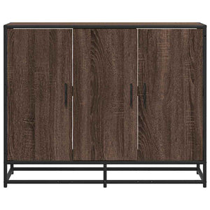 vidaXL Commode marron aspect chêne 94x35x76 cm Bois d'ingénierie