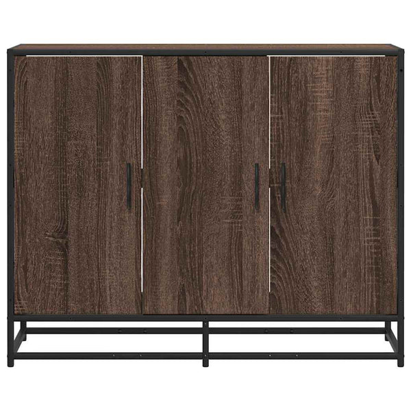 vidaXL Commode marron aspect chêne 94x35x76 cm Bois d'ingénierie