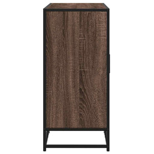 vidaXL Commode marron aspect chêne 94x35x76 cm Bois d'ingénierie