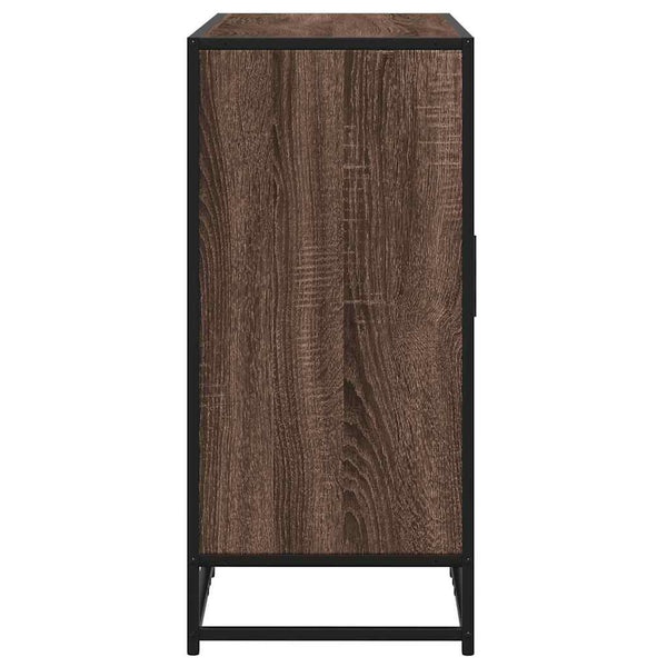 vidaXL Commode marron aspect chêne 94x35x76 cm Bois d'ingénierie