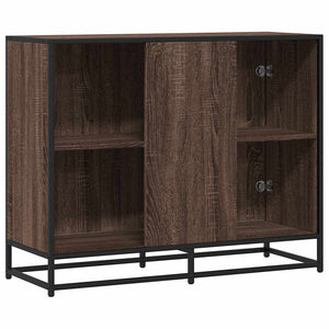 vidaXL Commode marron aspect chêne 94x35x76 cm Bois d'ingénierie