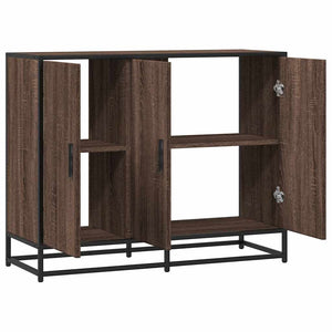 vidaXL Commode marron aspect chêne 94x35x76 cm Bois d'ingénierie