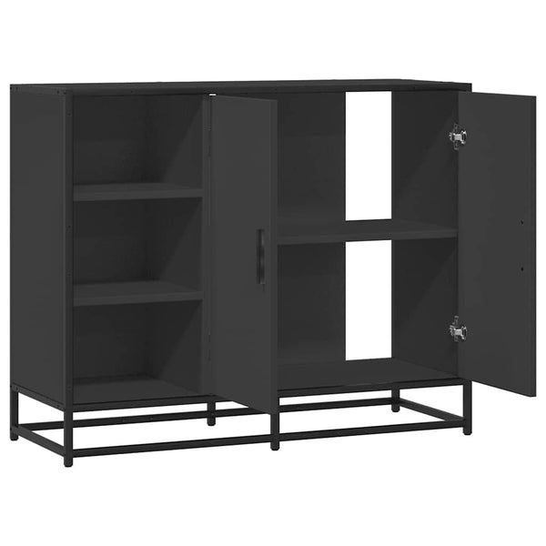 Schwarzes Sideboard 92 cm