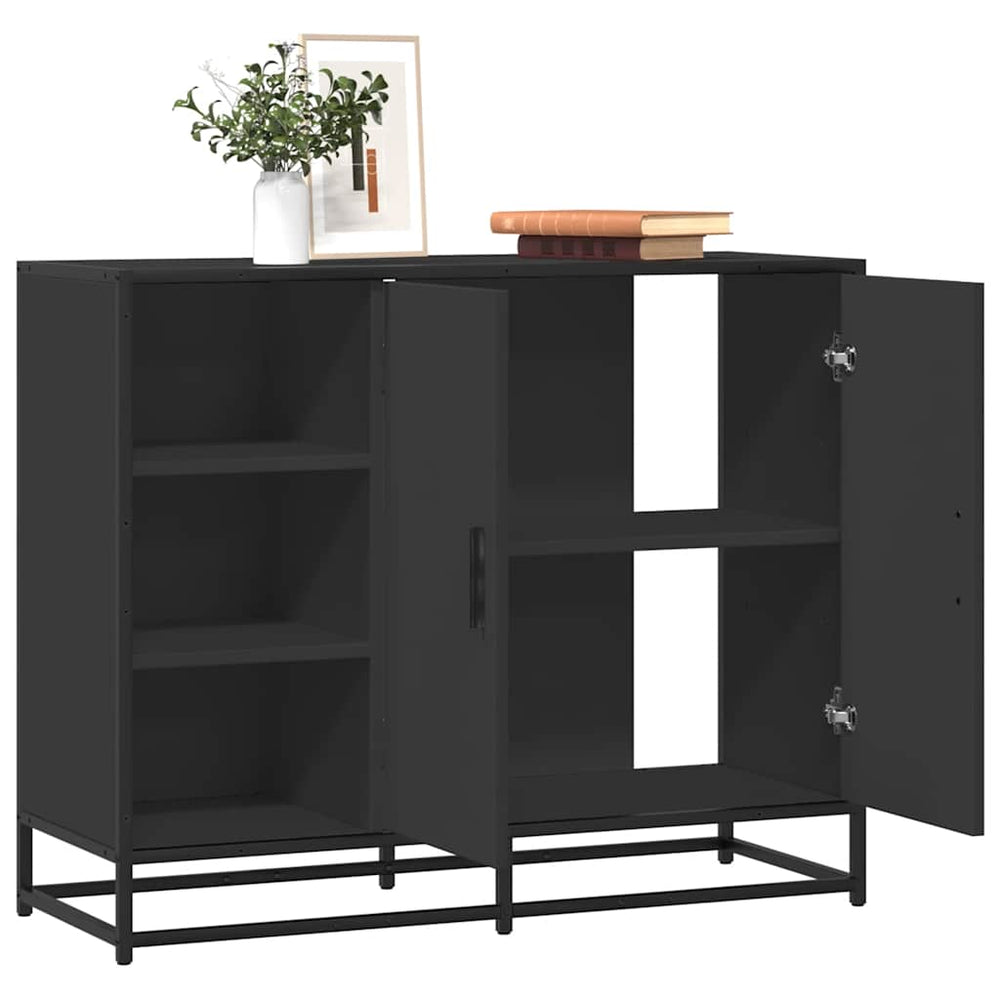 Schwarzes Sideboard 92 cm