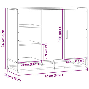 Sideboard Grau Sonoma 92 cm